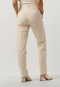 SUMMUM flared broek trousers punto milano gebroken wit Sale