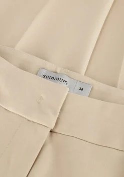 SUMMUM flared broek trousers punto milano gebroken wit Sale