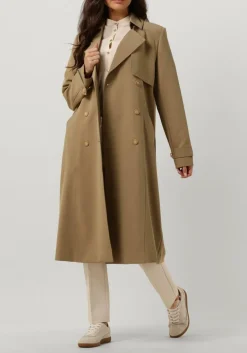 SUMMUM flared broek trousers punto milano gebroken wit Sale