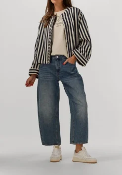 SUMMUM t-shirt boxy artwork tee gebroken wit