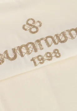 SUMMUM t-shirt boxy artwork tee gebroken wit