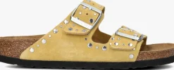 BIRKENSTOCK gele teenslippers arizona rivet border geel Hot