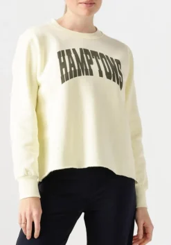 PENN & INK gele sweater sweater print geel