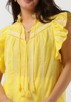 SUNCOO gele blouses louki geel