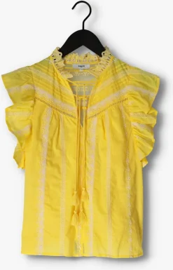 SUNCOO gele blouses louki geel
