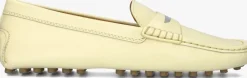 TOD'S gele mocassins gommino 22l baffo metallo geel Discount