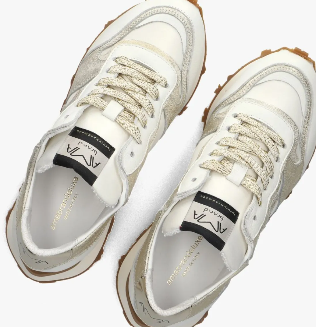 AMA BRAND DELUXE en lage sneakers s.run w goud