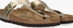 BIRKENSTOCK en teenslippers gizeh dames goud Outlet