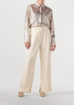 DANTE6 en blouses cathin metallic long shirt goud New