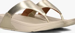 FITFLOP en slippers lulu leather toe-post goud Online