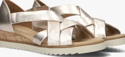 GABOR en sandalen met hak 782 goud New