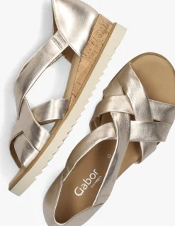 GABOR en sandalen met hak 782 goud New
