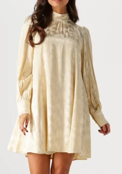 GESTUZ en mini jurk dalilagz p short dress goud