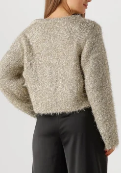 KNIT-TED en vest lynn cardigan goud New