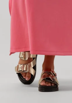 LINA LOCCHI en slippers led 2 band slipper dz goud