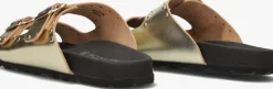 LINA LOCCHI en slippers 2 gesp slipper met studs goud Discount