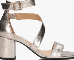 NOTRE-V en sandalen met hak 16036 goud