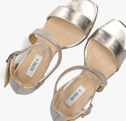 NOTRE-V en sandalen met hak 16036 goud Discount