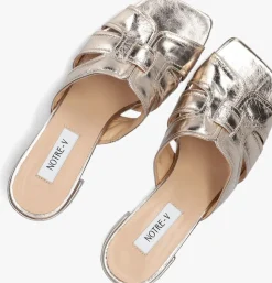NOTRE-V en sandalen met hak 42252/g goud New