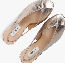 NOTRE-V en slingbacks 16068 goud New