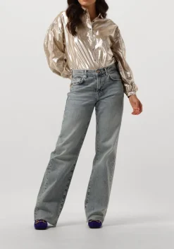 RUBY TUESDAY en blouses isai big shirt gathering sleeves goud