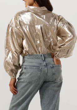 RUBY TUESDAY en blouses isai big shirt gathering sleeves goud