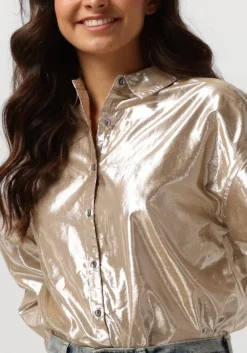 RUBY TUESDAY en blouses isai big shirt gathering sleeves goud