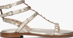 STEFANO LAURAN en platte sandalen 24202 goud