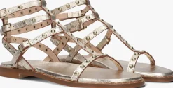 STEFANO LAURAN en platte sandalen 24202 goud