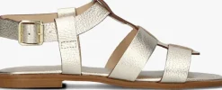 STEFANO LAURAN en platte sandalen 24200 goud Best
