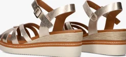 STEFANO LAURAN en sandalen met knoop sandaal goud New
