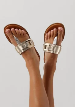 STEFANO LAURAN en teenslippers met teenslipper goud Sale