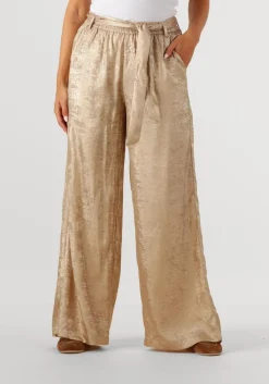 SUMMUM en pantalon pants metallic lamee goud Discount