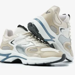 VIA VAI en lage sneakers vesper due goud