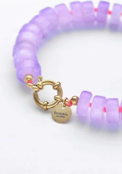 BONNIE STUDIOS sieraad phil purple bracelet goudkleurig Discount