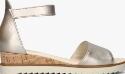 GABOR sandalen met hak 780.2 goudkleurig Discount