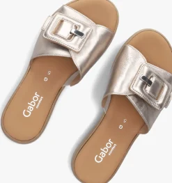 GABOR slippers 731.3 goudkleurig Outlet