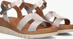 LINA LOCCHI sandalen met hak 8224 goudkleurig Hot
