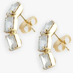 LOTT. GIOIELLI oorbellen triple curved earring goudkleurig Clearance