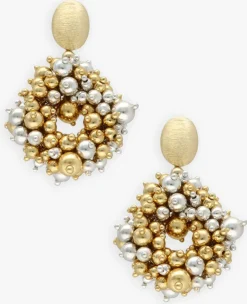 LOTT. GIOIELLI sieraad drop s irregular stones goudkleurig Best