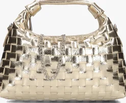 NÚNOO núnoo schoudertas dandy braided recycled cool goudkleurig Online