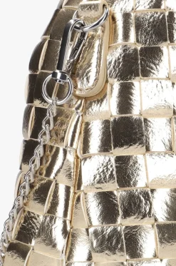 NÚNOO núnoo schoudertas dandy braided recycled cool goudkleurig Online