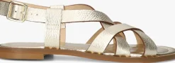 STEFANO LAURAN platte sandalen 22757 goudkleurig Sale