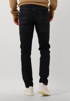 7 FOR ALL MANKIND grijze slim fit jeans slimmy tapered special editon stretch tek hyphen grijs