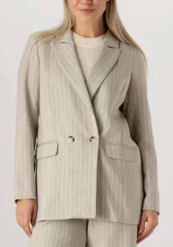 AIMEE THE LABEL grijze blazer boa grijs Hot