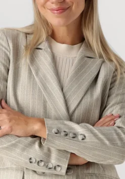 AIMEE THE LABEL grijze blazer boa grijs Hot