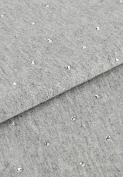 ALIX THE LABEL grijze blouses ladies knitted studded t-shirts grijs Hot