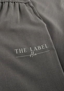 ALIX THE LABEL grijze wijde broek relaxed pant grijs Sale