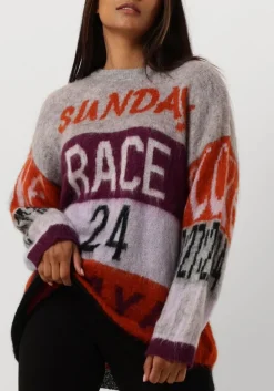 AMAYA AMSTERDAM grijze trui amaya race sweater grijs Online