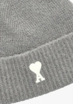 AMI PARIS grijze muts adc beanie grijs Discount